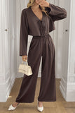 Long-Sleeve Drawstring Pants Set