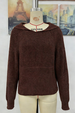 Cozy Hooded Sweater with Pocket