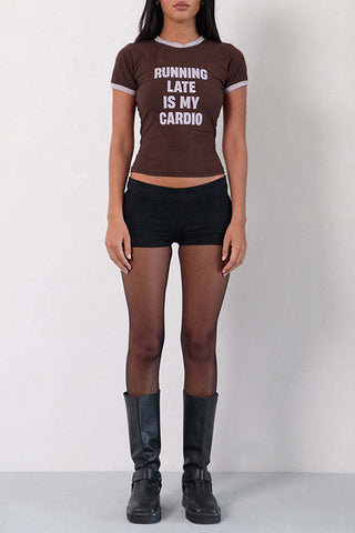 Statement Tee with Bold Lettering