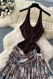 Halter Maxi Casual Dress