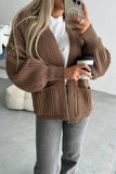Open-Front Knit Cardigan