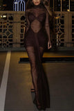 Sheer Elegance Evening Dress