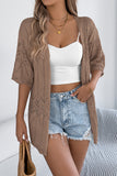 Open-Front Knit Cardigan