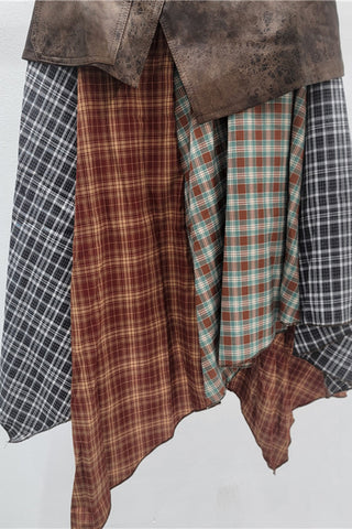Patchwork-Asymmetrical Skirt