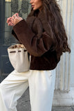 Versatile Collared Cropped Jacket