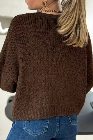 Chunky Knit Cardigan & Cami Set