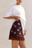 Polka Dot Mini Skirt