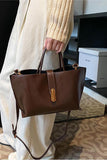 Elegant Tote Bag with Gold Accent