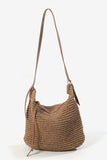 Handwoven Straw Tote with Adjustable Strap