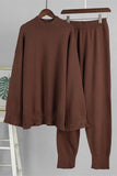 Relaxed Fit Sweater and Pants Set