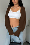 Chic Open-Front Cropped Cardigan