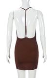 Deep Plunge Mini Dress