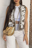 Patterned Floral Vest