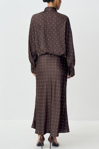 Polka Dot Maxi Skirt