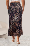 Animal Print Maxi Skirt