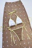 Polka Dot Bikini Set with Matching Cover-Up