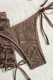 Stylish Bikini Set with Skirt Cover-up