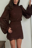 Elegant Lace Skirt Set