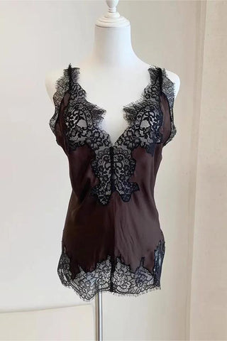Elegant Lace-Trimmed Camisole