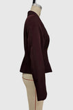 Single-Button Peplum Blazer