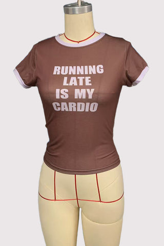 Statement Tee with Bold Lettering