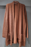 Embellished Open-Front Knit Cardigan