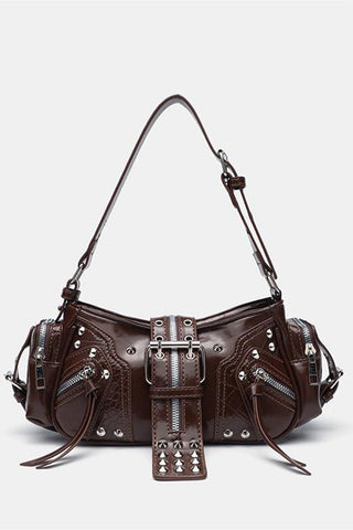 Edgy Studded Strap Belt Bag