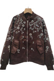 Floral Detail Bomber Jacket