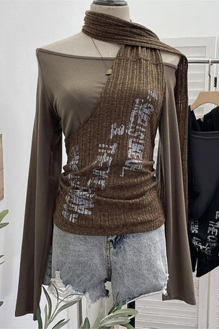 Asymmetrical Layered T-Shirt