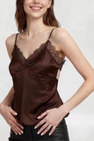 Lace Trim V-Neck Cami Top