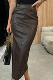 Sleek High-Waist Maxi Skirt