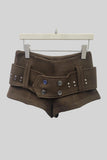 Button-Detail Casual Shorts