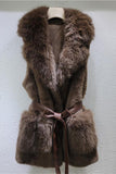 Plush Tie-Front Vest