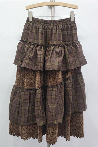 Layered Skirt with Ruffle Details