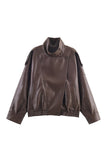 Oversized Asymmetric Collar Jacket