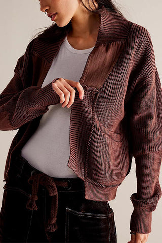 Open-Front Cozy Knit Cardigan