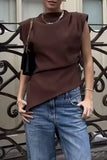 Asymmetric Ruched Tank Top