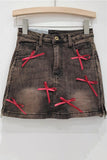 Bow-Accent Mini Skirt