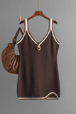 Sleeveless V-Neck Mini Dress