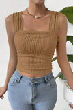 Smocked Square Neck Cami Top