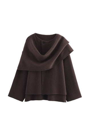 Layered Draped Cardigan