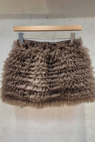 Ruffle Layered Mini Skirt