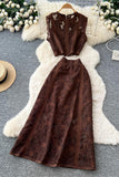 Elegant Lace Skirt Set