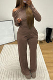 Elegant Long-Sleeve Pants Set
