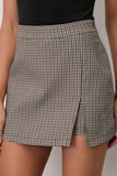Sleek Front-Slit Mini Skirt