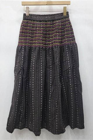 Vintage Striped Floral Skirt