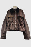 Embellished Pocket Zip-Up Jacket