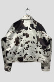 Animal Print Button-Up Jacket