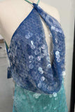 Sequin Halter Mini Dress