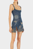 Embroidered Mini Sundress